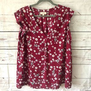 *3/$18*Loft Factory V-Neck Sleeveless Blouse